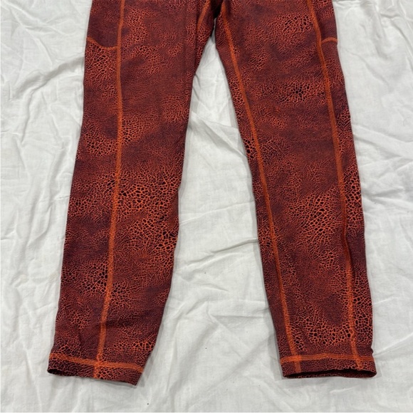 605. NWOT - Lululemon Invigorate High Rise Tight 25” Crackle Vintage Orange - Picture 7 of 9